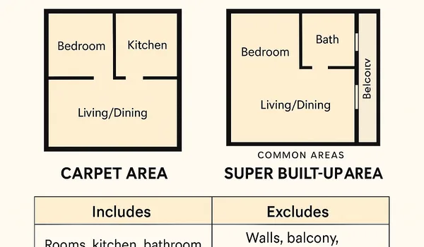 Carpet Area vs Super Built-up Area in Devanahalli 2026